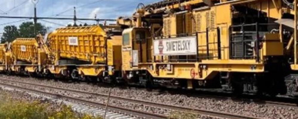 Projektet inkluderar bland annat 41 kilometer spårbyte och byte av 6 stycken växlar. Foto: Trafikverket