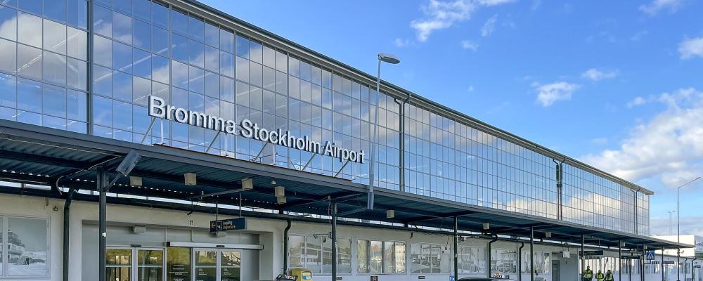 Bromma flygplats. Foto: Officialworks/https://commons.wikimedia.org/wiki/File:Bromma_Airport_2024_04.jpg?uselang=sv