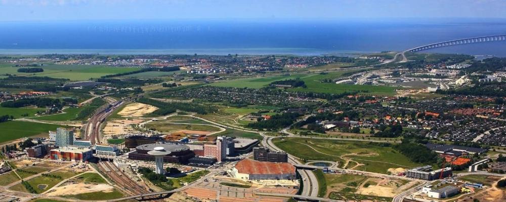Danska Hyllie med Öresundsbron i bakgrunden. Foto: Greater Copenhagen