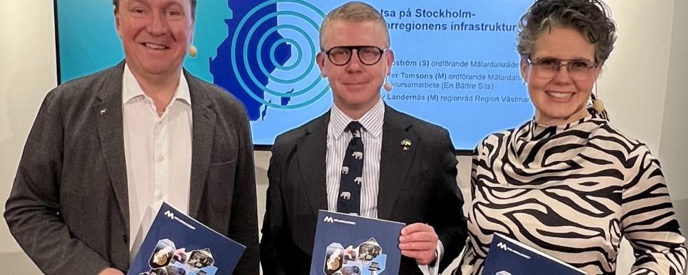 Jens Sjöström Kristoffer Tamsons och Jenny Landernäs Foto: Mälardalsrådet