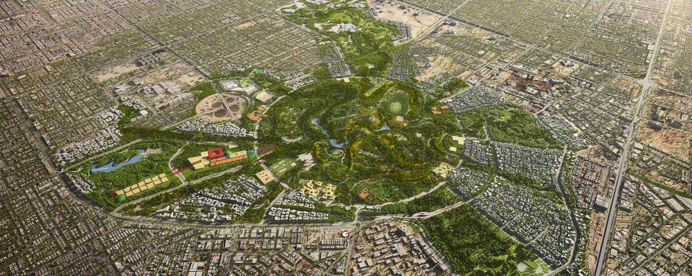 SPARK har även utformats för att kunna hantera stora volymer av tung industri och energirelaterade tjänster. Det innebär breda transportleder, stora industrilokaler och logistikytor för containrar och utrustning. Illustration: King Salman Energy Park Project