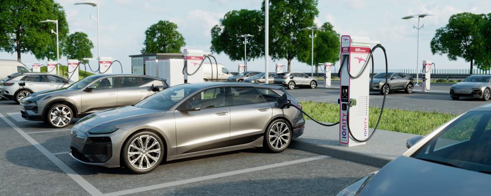 Megawatt-laddningssystemet Alpitronic HYC1000. Foto: IONITY