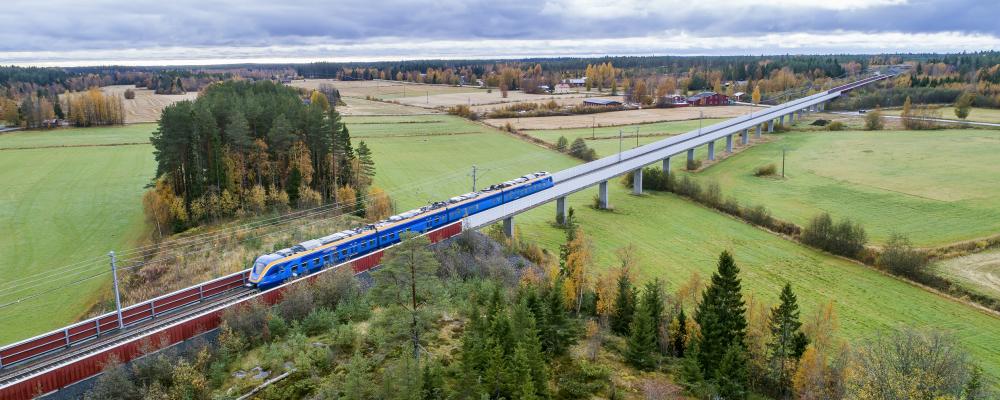 Bilden är tagen längs Botniabanan. Källa: Norrbotniabanegruppen Foto: Patrick Degerman