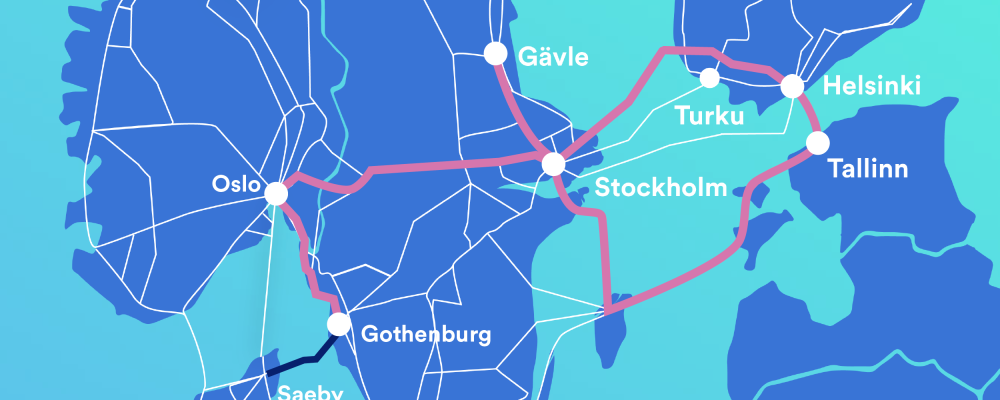 Projektet omfattar en cirka 92 kilometer lång kabel mellan Lerkil och Sæby och är en del av en större nordisk utbyggnad av fibernät. Bild: Global Connect