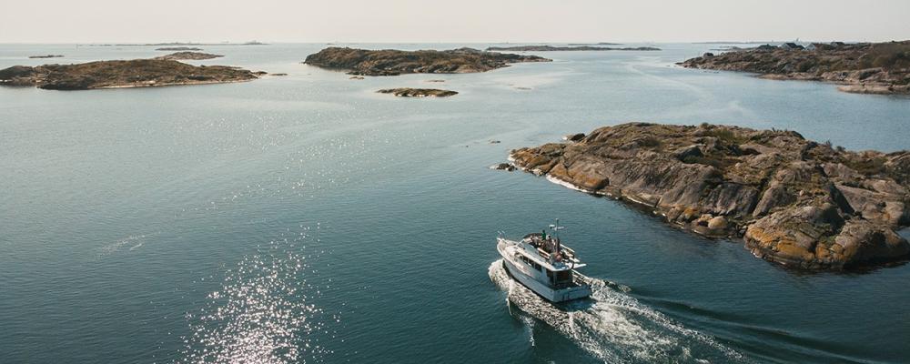Go:LEIF är ett svensk-norskt EU-projekt som installerat laddpunkter för elbåtar mellan Göteborg och norska Agder. Det samlar kommuner, hamnar och företag för att testa teknik och affärsmodeller. Business Region Göteborg deltar som partner och kopplar ihop aktörer. Foto: Foto: Happy Visuals/Göteborg & Co