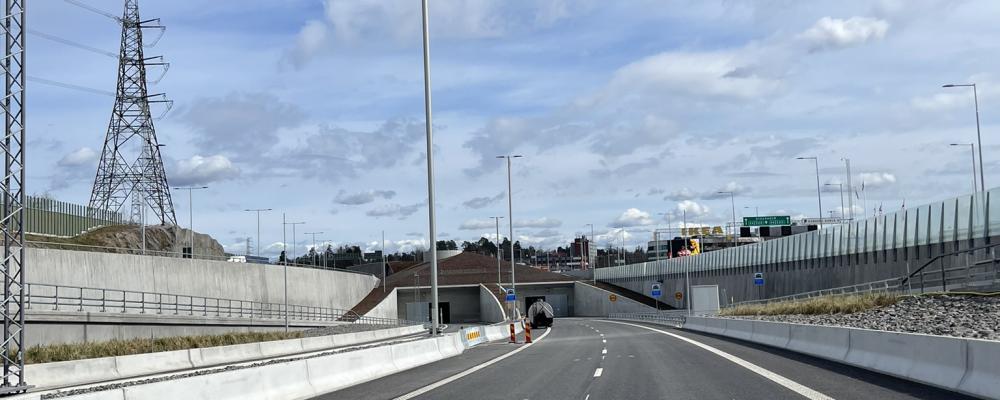 Södra tunneln, Förbifart Stockholm. Foto: Peab