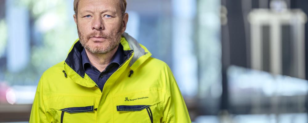Per Ling-Vannerus, förvaltningschef för Region Stockholms förvaltning för utbyggd tunnelbana. Foto: Region Stockholm/Jann Lipka
