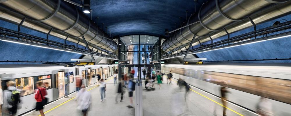 Ett nytt CBTC-system ska öka kapaciteten på Oslos tunnelbana med cirka 30 procent. Foto: Siemens Mobility