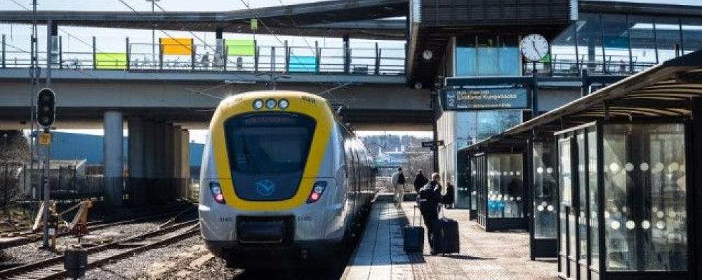 Tågtrafiken mellan Göteborg och Mölndal påverkas av arbete i sommar. Fofograf: Eddie Löthman.