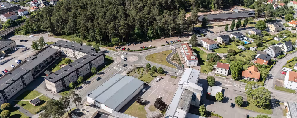 Ängaryd och Västra Vägen i Tranås. Foto: Tranås kommun