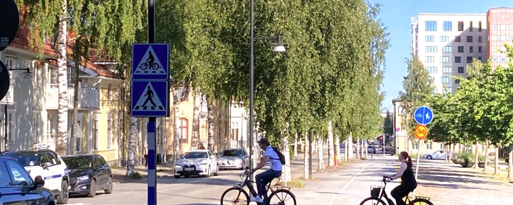 Målet är att göra det enklare för invånarna i Umeå att välja hållbara färdsätt. Foto: Robert Rösth/Umeå kommun