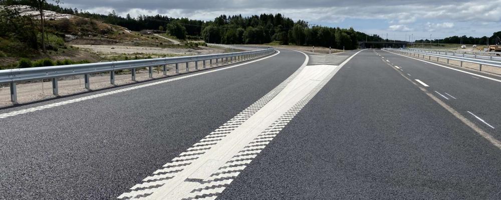 Förbifart på Väg 27. Foto: Peab