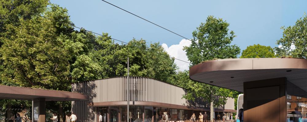 Arbetet med Västlänkens etapp Haga-Rosenlund går nu in i en ny fas. Bild: Gottlieb Paludan Architects och AFRY