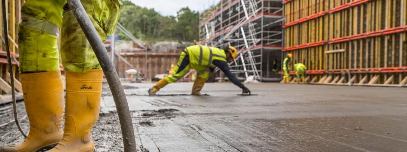 Representanter från Trafikverket medverkar under Betongdagen för att berätta om de stora infrastrukturprojekt som år på gång framöver. På bilden bygget av Hamnbanan till Göteborgs hamn.
FOTO: Skanska