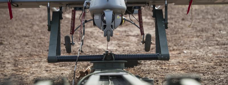 Flygande spaning genomförs med hjälp av drönare från TUAV (Tactical Unmanned Aerial Vehicle).  Pressbild: Mats Nyström/Combat Camera/Försvarsmakten
