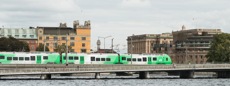 Premiärtur för det första gröna VR-tåget Foto: VR MTRX