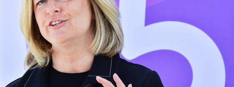 Jonas Ekströmer/TT: Telia, med vd Allison Kirkby, redovisar kvartalsrapport. Arkivbild