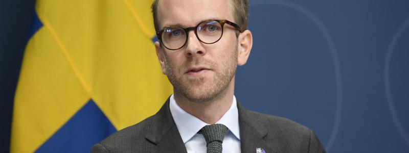 Marko Säävälä/TT: Infrastruktur- och bostadsminister Andreas Carlson (KD). Arkivbild.