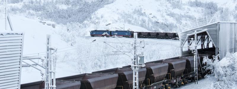 I juni tas ERTMS systemet i bruk vid de första två styrområdena på  Malmbanan, Gällivare och Lina-älv. Planen är sedan att fortsätta  utbyggnaden mellan Riksgränsen och Boden. FOTO: G RÚNAR GUDMUNDSSON