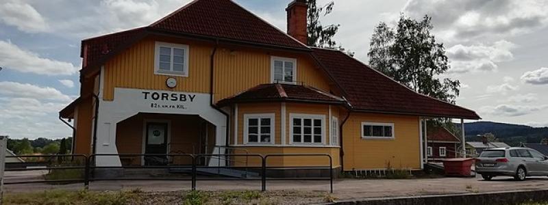 Järnvägsstationen i Torsby 2020. Foto: Wikimedia Commons