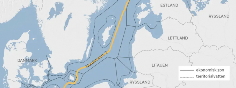 USA:s senat väntas i veckan rösta om nya hårda sanktioner mot den rysk-tyska gasledningen Nord Stream 2. Karta: Nord Stream 2