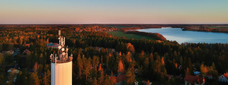 I Björklinge, norr om Uppsala, står ett av kommunens fyra vattentorn. Det rymmer drygt 200 000 liter vatten. Foto: Norkonsult