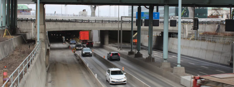 Göteborgarna kan se fram emot långa köer när E45 i centrala Göteborg stängs av. Foto: Trafik Göteborg