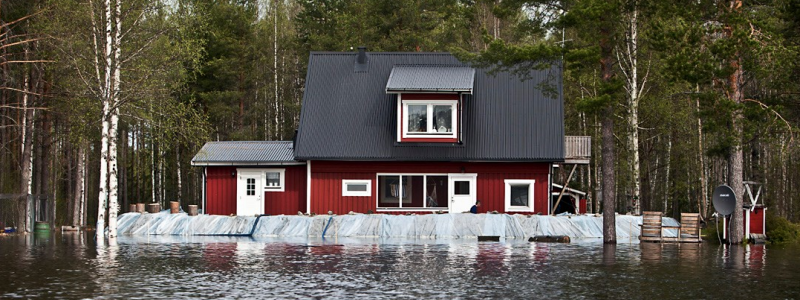 52 procent av villaägare bor i ett område som enligt MSB och SGI pekas ut som ett klimatriskområde.  Foto: MSB.