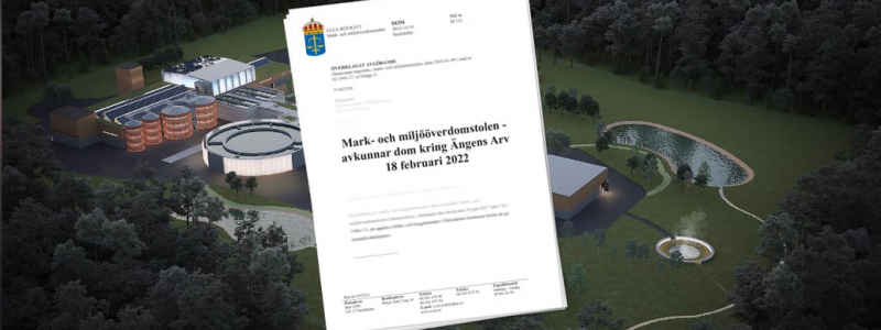 Äntligen kom det slutliga avgörandet, domen från Mark-och miljööverdomstolen – nu kan reningsverket börja byggas. Foto: Lidköpings kommun
