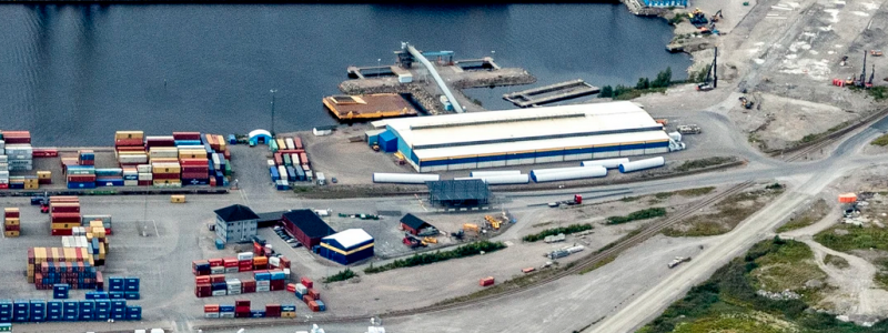 Planerad elanslutning av fartyg vid Bolidens terminal i Gävle hamn. Foto: Gävle hamn