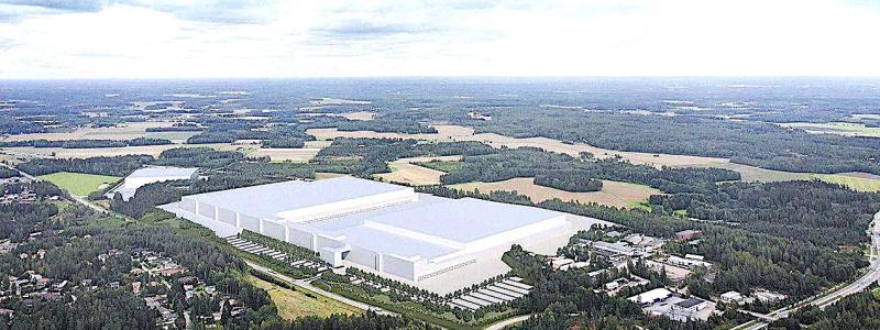 Logistikcentralens strategiska läge erbjuder goda transportförbindelser, Bild: ARKKITEHTUURITOIMISTO B & M OY