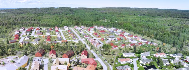 Morö Backe, flygvy mot norr Bild: Skellefteå kommun