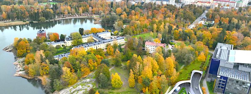 Den två kilometer långa tunneln i Helsingfors kommer att komma ut vid den södra kanten av Lappvikens park och ansluta därifrån till västra ringvägen. Bild: PES-Arkkitehdit Oy