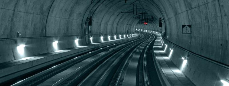 Lötschberg-bastunneln i Schweiz. Foto: Afry