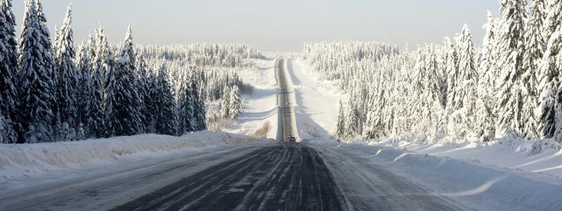 Tjälskador på vägar är ett stort problem i kalla klimat. Foto: aleksei zaitcev/unsplash