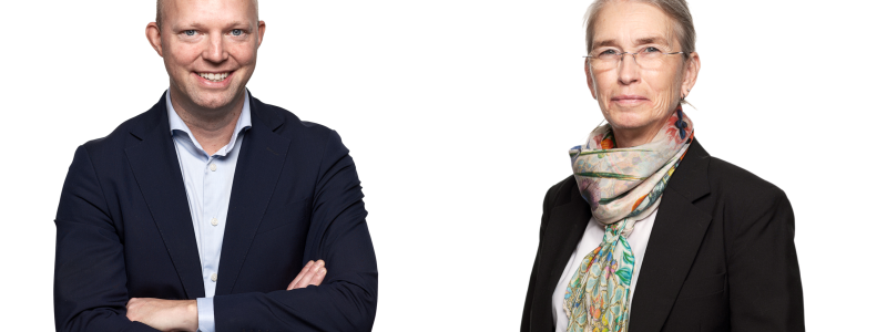 Anders Gustafsson och  Lena Herrmann. Foto: MTR