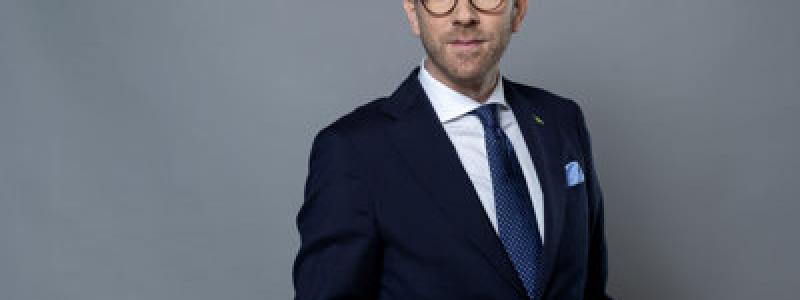 Infrastruktur- och bostadsminister Andreas Carlson. Foto: Kristian Pohl/Regeringskansliet