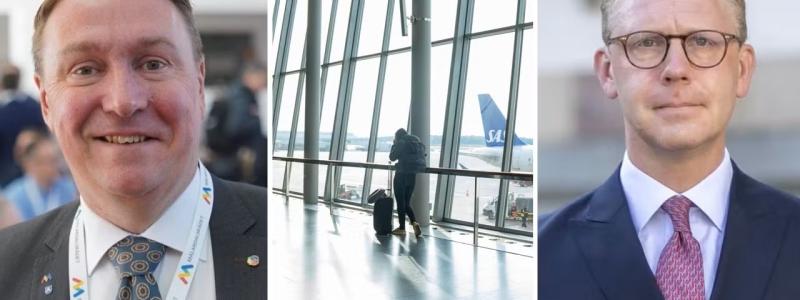 Jens Sjöström, ordförande Mälardalsrådet och investeringsregionråd Region Stockholm och Kristoffer Tamsons, , ordförande i Mälardalsrådets infrastruktursamarbete En Bättre Sits och regionråd Region Stockholm. Foto: Mälardalsrådet