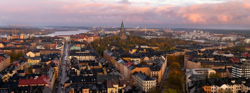 Södermalm i Stockholm med vy mot öster. Foto: Joel Klasén/Unsplash