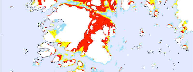 Exempel på AIS-analys av erosionsrisk. Foto: metria