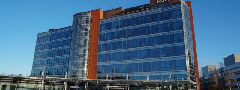 Nokias huvudkontor i Esbo utanför Helsingfors. Bolaget positionerar sig i AI-infrastruktur. Foto: Nokia