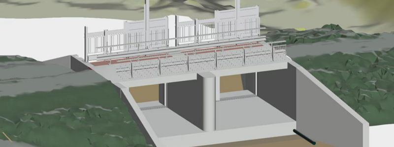 Betongutskovet vid Graninge Kraftverk har projekterats helt digitalt. Bild: Norconsult