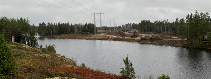Trafikverkets bild av Bladsjön i November 2023. Fotograf: Trafikverket