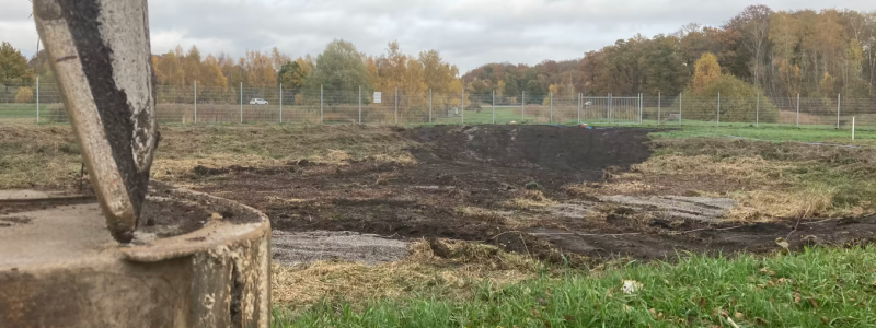 Bräddmagasinet ser inte mycket ut för världen men fyller en viktig funktion vid stora nederbördsmängder. Foto: Hässleholm MIljö