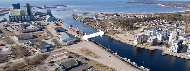 Här kommer Söderbron att ligga. Foto: Halmstads kommun