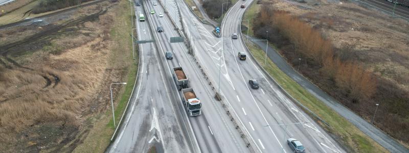 Brunnsbomotet, Lundbyleden. Foto: Trafik Göteborg