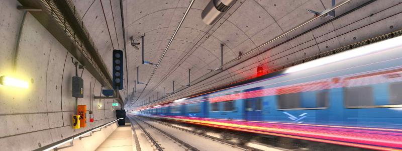 CPK:s planerade höghastighetstågtunnel i Łódź. Foto: © Centralny Port Komunikacyjny
