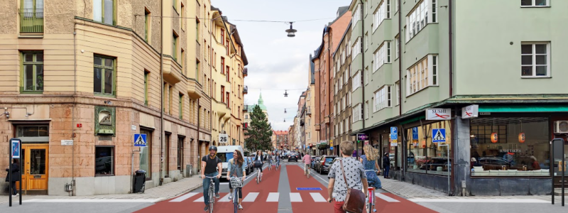 Visionsbild Surbrunnsgatan: Miljöpartet