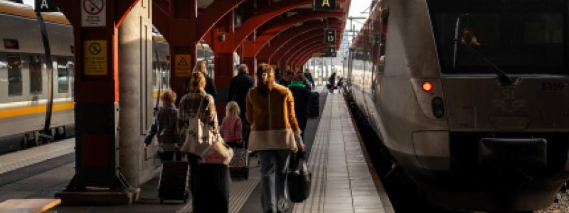Tågstation Fotograf/Källa: Camilla Lindberg Västra Götalandsregionen