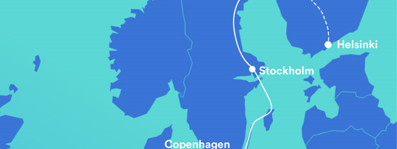 Superfiberkabeln kommer att kunna koppla ihop Stockholm och Helsingfors.